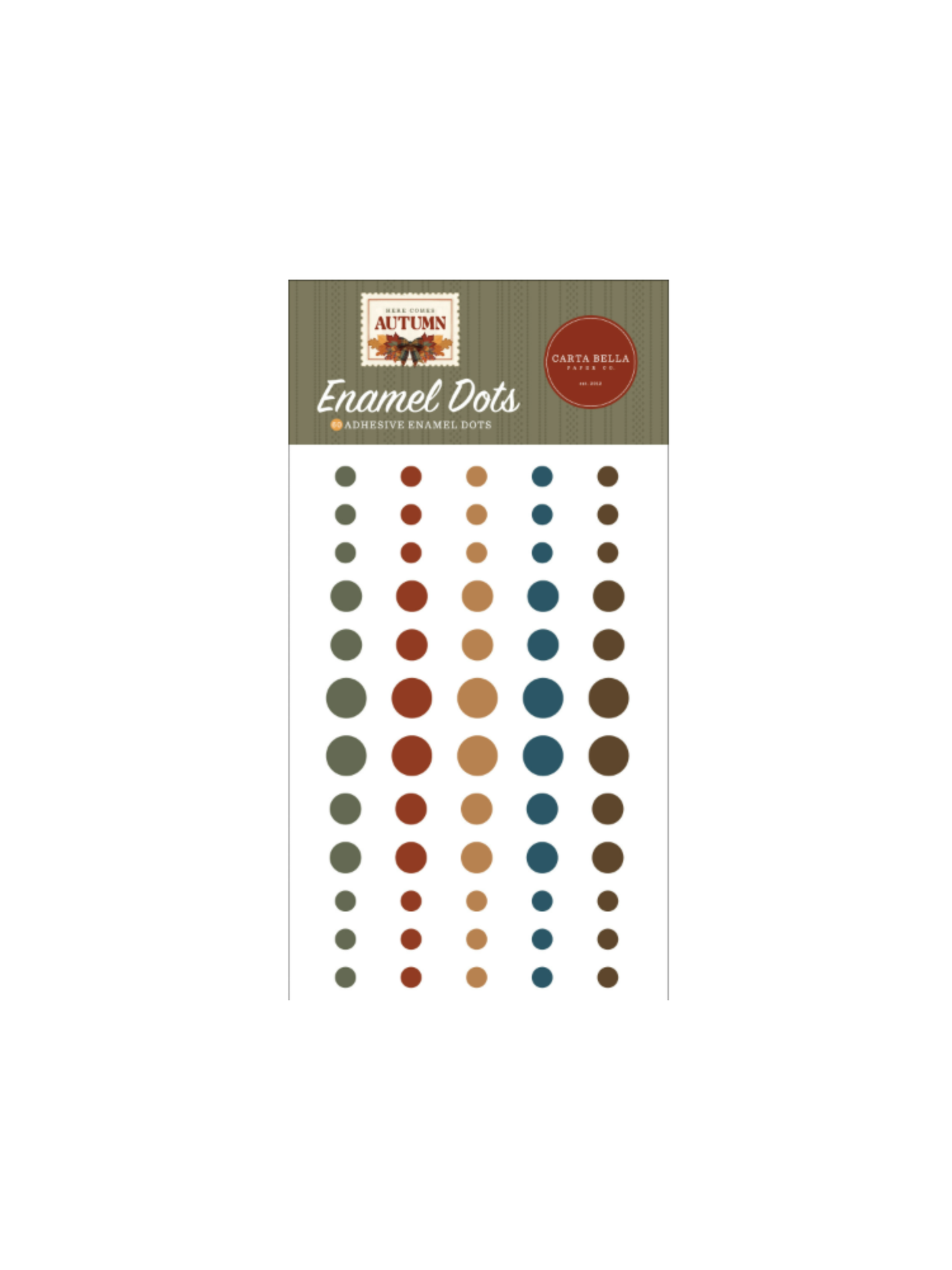 Here Comes Autumn Enamel Dots
