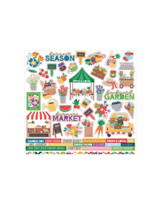 12x12 Freshly Picked Sticker Sheet