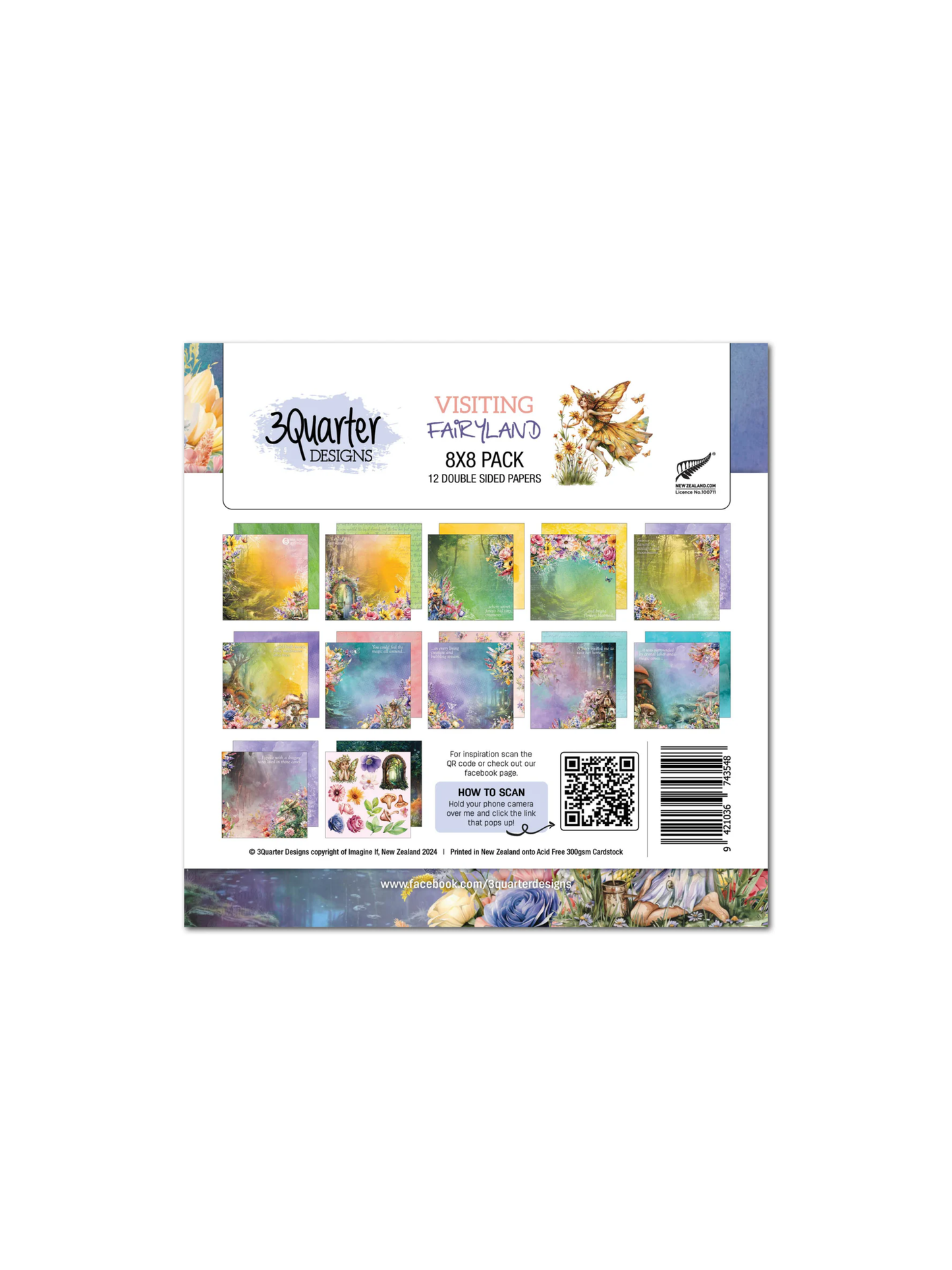 8x8 Visiting Fairyland paper pack