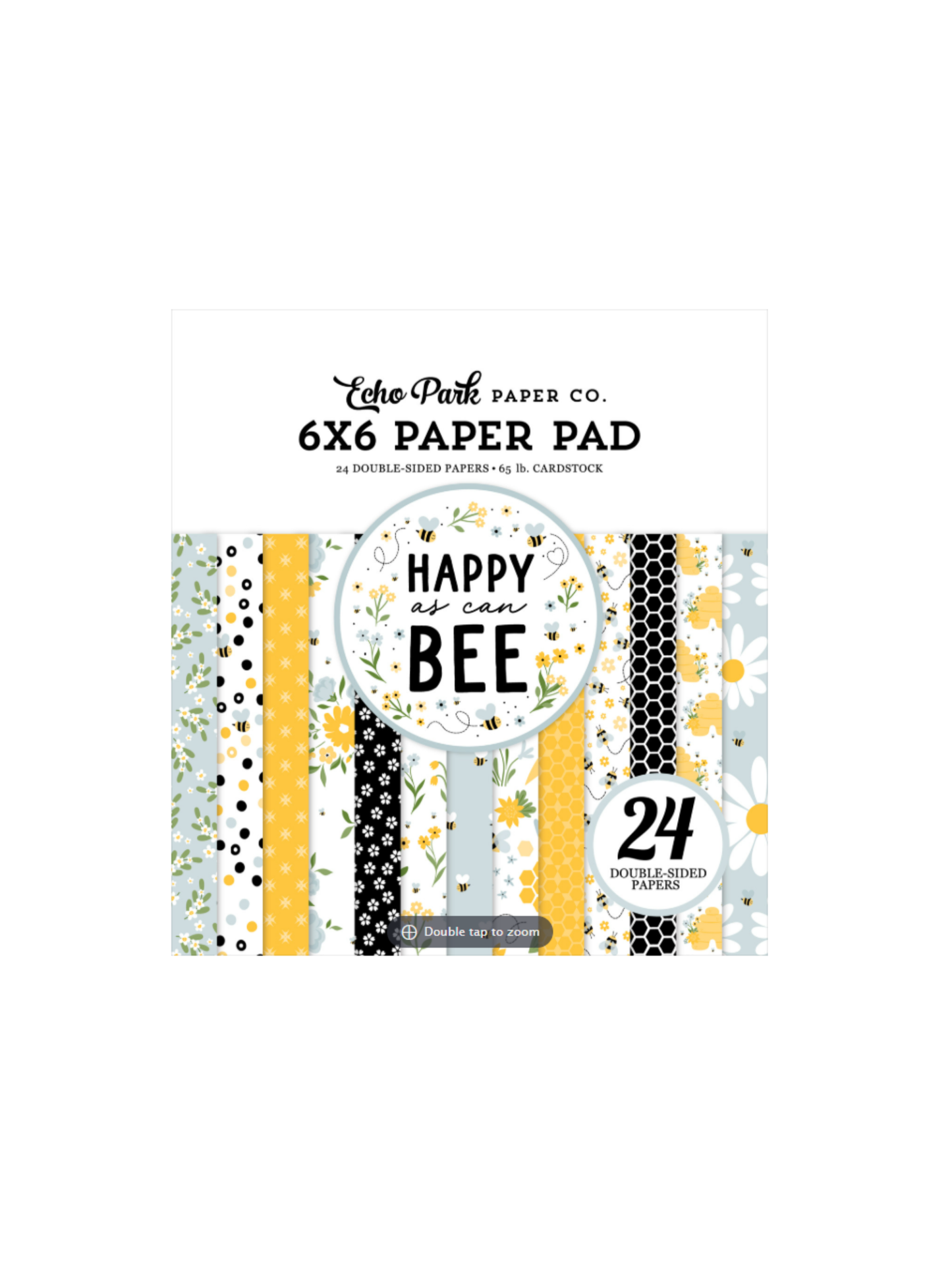6x6 Happy As Can Bee Paper Pad
