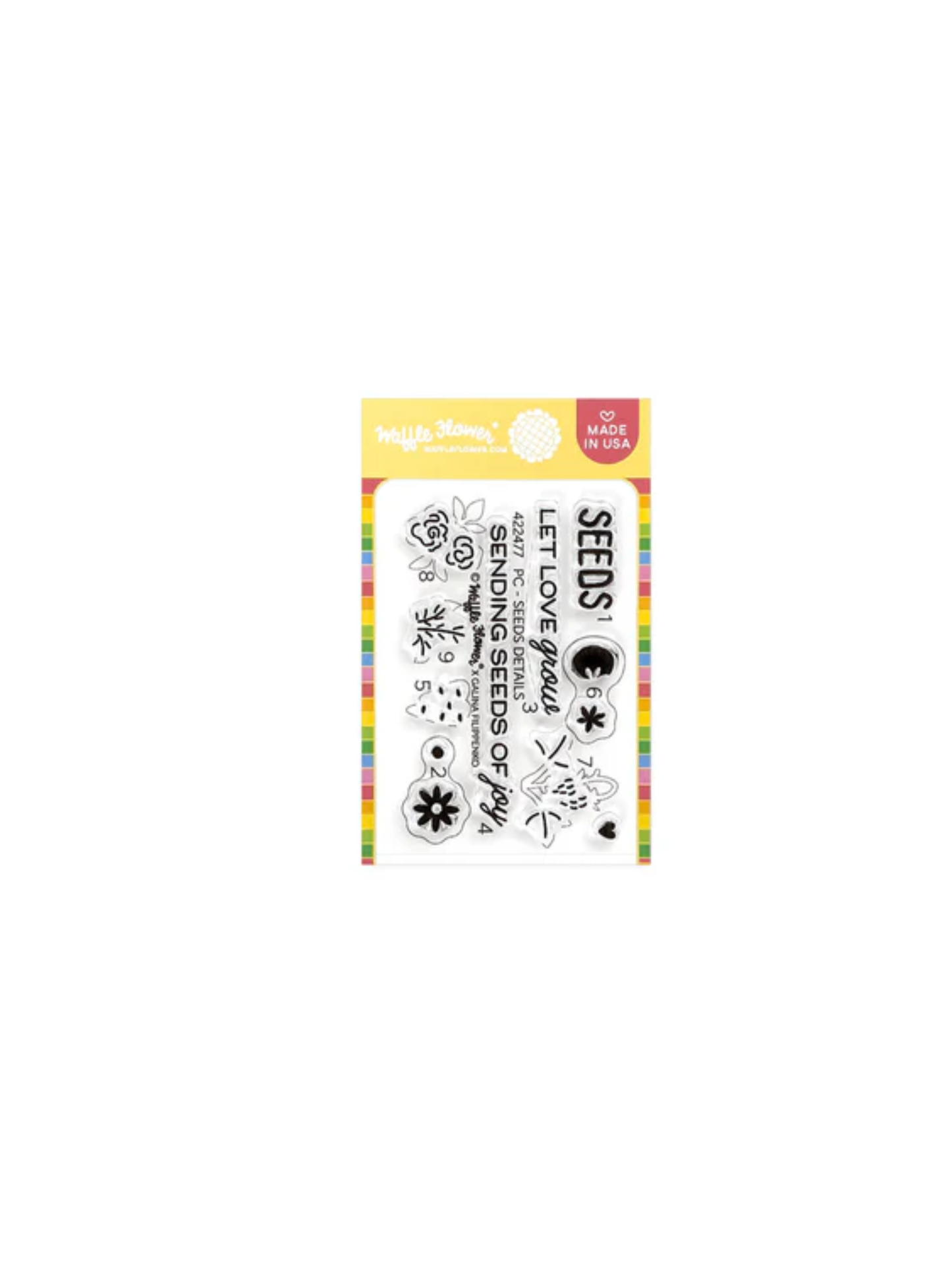 Postage Collage Seed Detail Stamp Set