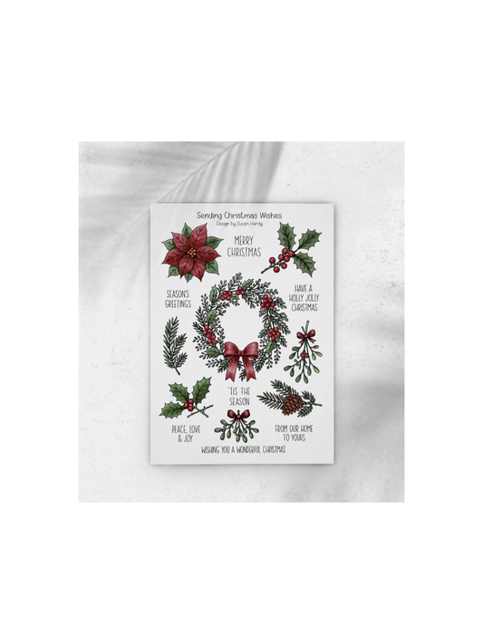 Sending Christmas Wishes Stamp