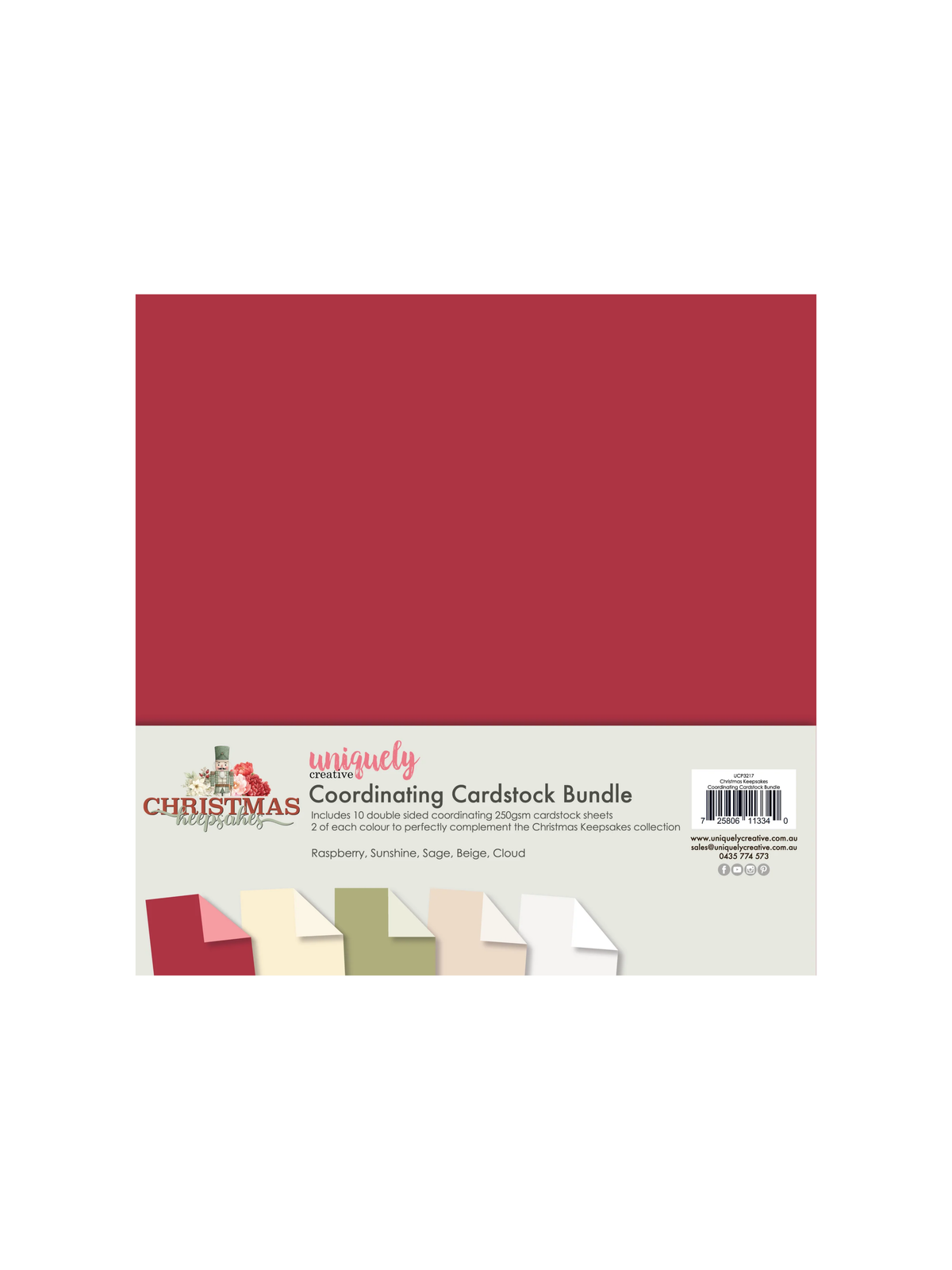 Christmas Keepsakes Coordinating 12x12 Cardstock