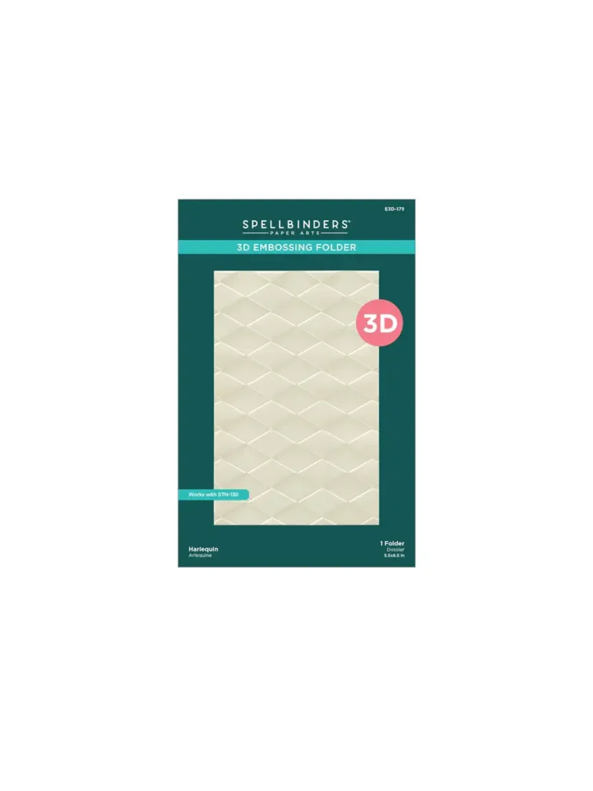 Harlequin 3D Embossing Folder
