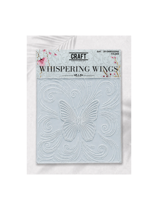 3D Whispering Wings Embossing Folder