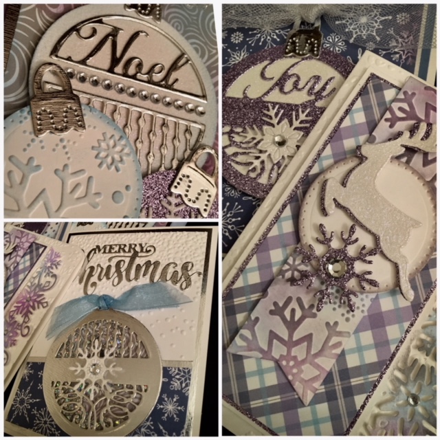 Frosted Spellbinders Cards