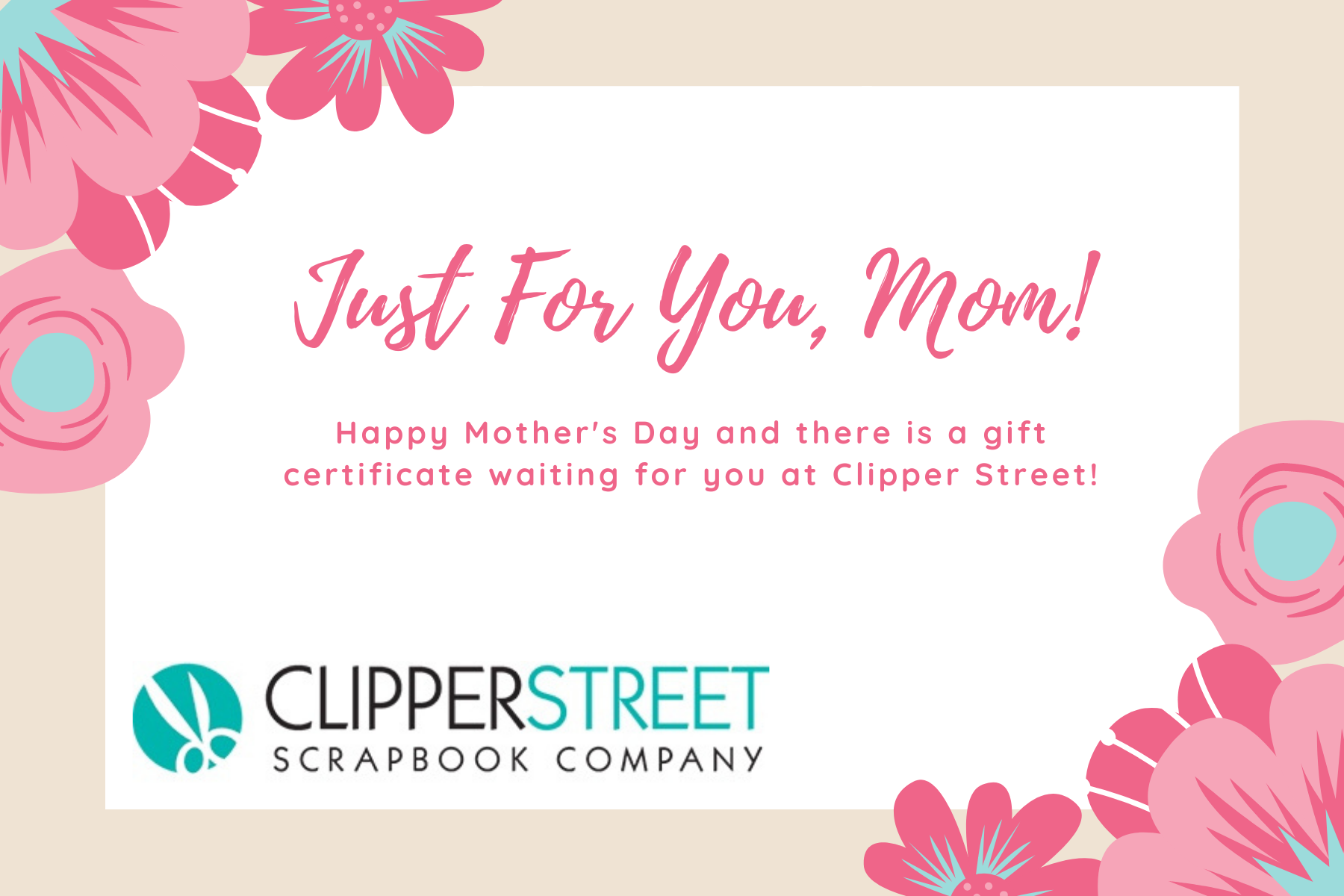 $25.00 Gift Certificate for Mother's Day